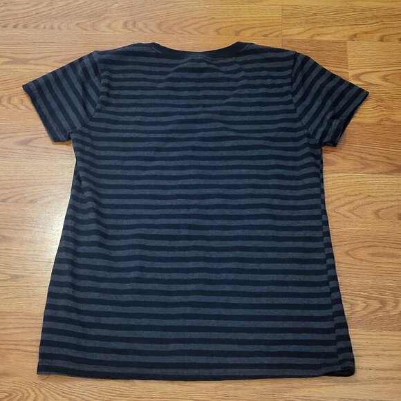 Disney Store Nightmare Before Christmas Jack & Sally Striped T-Shirt L Women's - Picture 12 of 12